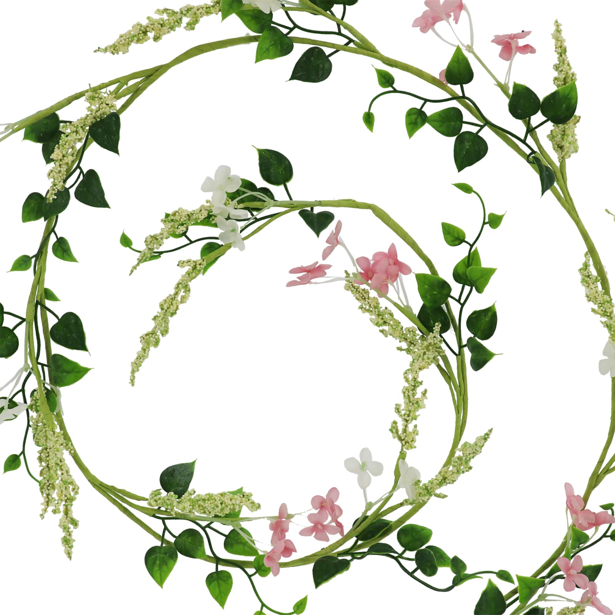 5ft. Mixed Heather Coiled Garland by Ashland®